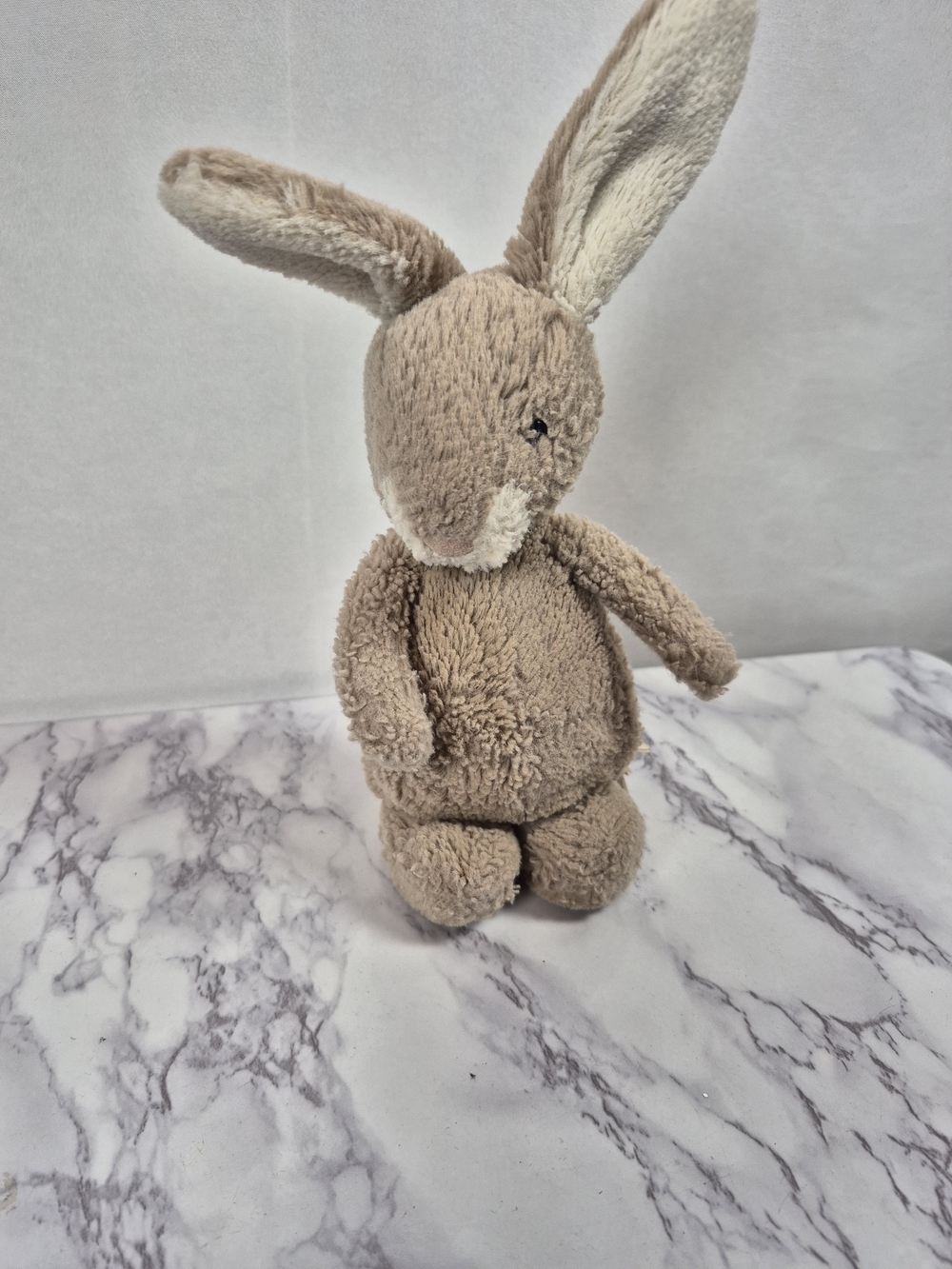 Jellycat Bobtail Bunny Plush Stuffed Animal Honey Brown Tan Cream Creamy 10"